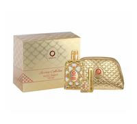 Orientica Al Haramain Royal Amber set da 4 pezzi unisex (spray Eau De Parfum da 2,7 oz + spray da viaggio Eau De Parfum da 0,34 oz + atomizzatore