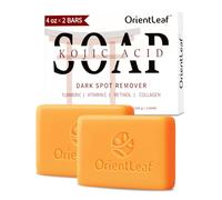 ORIENTLEAF Sapone con acido kojico e curcuma per macchie scure e iperpigmentazione, 2 × 4 oz