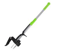 ORIENTOOLS Strumento per Rimuovere Erbacce con 4 Artigli in Acciaio Inox e Pedale, Strumento per Rimuovere Le Radici dei Denti di Leone, Strumento da Giardino in Acciaio Inox (100 cm)