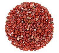 Orientrea 500 Grammi Cristallo Naturale Diaspro Rosso Pietra schiacciato, Cristallo Diaspro Rosso burattato Chip-Cristalli curativi Chip, Pietre levigate per Cristalloterapia e Reiki, Artigianato