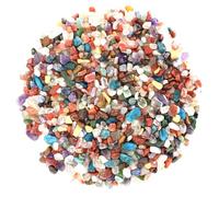 Orientrea 500 Grammi di Cristallo Naturale Pietre Miste Pietra schiacciato, Cristallo burattato Chip-Cristalli curativi Chip sfusi, Pietre levigate per Cristalloterapia e Reiki, Artigianato