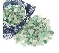 Orientrea 500 Grammi di Cristallo Naturale Quarzo Verde Fragola Pietra schiacciato, Fragola burattato Chip-Cristalli curativi Chip sfusi, Pietre levigate per Cristalloterapia e Reiki, Artigianato