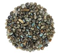Orientrea 500g Cristallo di Labradorite Pietra schiacciato Naturale, Chip di Cristalli di guarigione di Patatine Fritte al Labradorite Sfuso, Pietre levigate per Cristalloterapia e Reiki, Artigianato