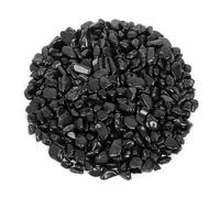 Orientrea 500g Cristallo di Ossidiana Pietra Naturale Schiacciata, Chip di Cristalli di Ossidiana burattati alla rinfusa, Pietre levigate per Cristalloterapia e Reiki, Artigianato