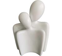 Orientway Ceramic Couple Statues,Home Dcor Modern Romantic Abstract Affectionate Couple Art Sculpture,Passionate Embrace Ornament Figurine Home Decor,