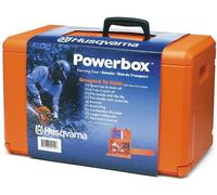 Orig. Husqvarna scatola motosega protezione powerbox stihl dolmar borsa trasp...