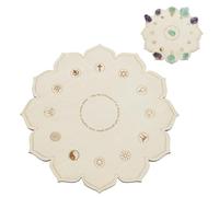 ORIGACH Griglia di cristallo della pace in legno, 25 x 25 cm, per Wicca Altarritual