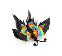 Origami 3D 501821-3D Origami Farfalla - Bella scultura in carta 3D con componenti brevettati e istruzioni di costruzione comprensibili, 157 pezzi, 12 x 12 x 5 cm, a partire da 8 anni