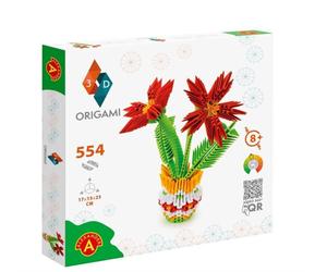 Origami 3D 501829-3D Origami Pot Flower - Beautiful 3D Paper Sculpture with Pate