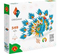 Origami 3D 501831 - 3D Origami Peacock - Beautiful 3D Paper Sculpture with Paten