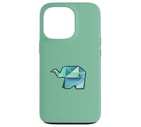 Origami acquerello elefante illustrazione Custodia per iPhone 13 Pro