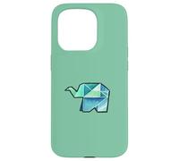 Origami acquerello elefante illustrazione Custodia per iPhone 15 Pro