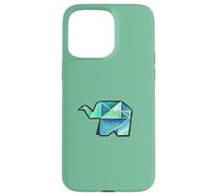 Origami acquerello elefante illustrazione Custodia per iPhone 15 Pro Max