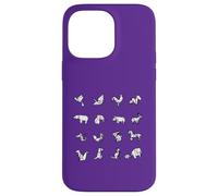 ORIGAMI ANIMALS Set di animali giapponesi Paper Art Meme Custodia per iPhone 14 Pro Max
