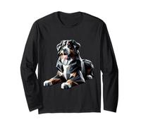 Origami Art Bernese Mountain Dog Berner Maglia a Manica