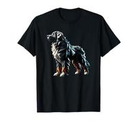 Origami Art Portuguese Water Dog Portie Maglietta