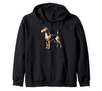 Origami Art Smooth Fox Terrier Smooth Fox Terriers Felpa con Cappuccio