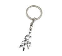 Origami Cavallo Unicorno Portachiavi Metallo Portafortuna Ciondolo