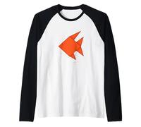 Origami di Pesce Maglia con Maniche Raglan