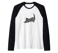 Origami Gatto Maglia con Maniche Raglan