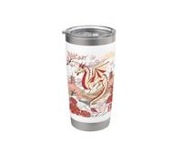 Origami giapponese Art Dragon Bicchiere termico in acciaio inox doppia parete