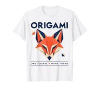 Origami One Square Molte Forms Paper Folding Design Maglietta con Stampa Grafica Economica