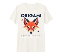 Origami One Square Molte Forms Paper Folding Design Maglietta Premium