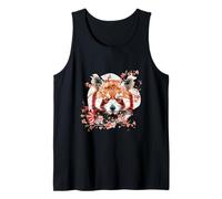 Origami Panda Rosso Kawaii Kimono Piccoli Panda Orsi Gatto Canotta