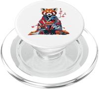 Origami Panda Rosso Kawaii Kimono Piccoli Panda Orsi Gatto PopSockets PopGrip per MagSafe