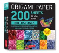 Origami Paper 200 Sheets Birthstones: Photographic Designs from Nature: High Quality Double-Sided: Photographic Designs from Nature: Double Sided ... (Instructions for 6 Projects Included)