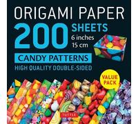 Origami Paper 200 sheets Candy Patterns 6" (15 cm)