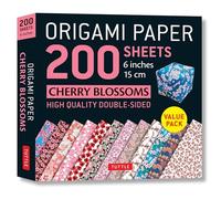 Origami Paper 200 Sheets Cherry Blossoms 6 Inch - 15cm: Tuttle Origami Paper: High-Quality Origami Sheets Printed With 12 Different Patterns: Instructions for 8 Projects Included