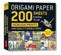 Origami Paper 200 Sheets Hokusai Prints: High Quality Double-Sided Value Pack
