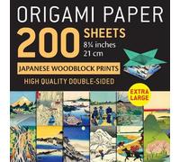 Origami Paper 200 sheets Japanese Woodblock Prints 8 1/4"