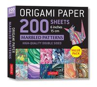 Origami Paper 200 sheets Marbled Patterns 6" (15 cm)