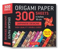 Origami Paper 300 Sheets Japanese Designs: High-Quality Double-Sided, 4 inches 10 cm: Tuttle Origami Paper: Double-Sided Origami Sheets Printed with 12 Different Designs