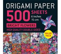 Origami Paper 500 sheets Bright Flowers 6" (15 cm)
