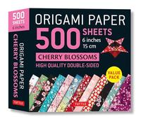 Libri Tuttle Publishing - Origami Paper 500 Sheets Cherry Blossoms 6 Inch (15 Cm