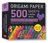 Origami Paper 500 Sheets Kaleidoscope Patterns 4 Inches 10 Cm: High-Quality Double-Sided: Tuttle Origami Paper: Double-Sided Origami Sheets Printed with 12 Different Colorful Patterns