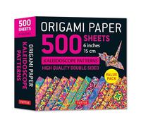 Origami Paper 500 Sheets Kaleidoscope Patterns 6" 15 Cm: Tuttle Origami Paper: Double-sided Origami Sheets Printed With 12 Different Designs + Instructions for 6 Projects Included
