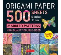 Origami Paper 500 sheets Marbled Patterns 6" (15 cm)