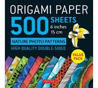 Origami Paper 500 sheets Nature Photo Patterns 6" (15 cm)