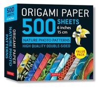 Origami Paper 500 sheets Nature Photo Patterns 6 (15 cm): Tuttle Origami Paper: Double-Sided Origami Sheets Printed with 12 Different Designs (Instructions for 6 Projects Included)