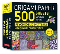 Origami Paper 500 sheets Psychedelic Patterns 6" (15 cm)