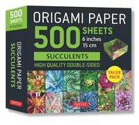 Origami Paper 500 sheets Succulents 6" (15 cm)