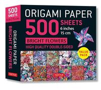 Origami Paper 500 Sheets Bright Floral Patterns 6 (15 CM): Double-Sided