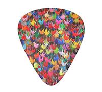 Origami Paper Cranes Plettro per chitarra avanzato 12 pezzi Tre spessori per basso, chitarra elettrica, borsa per chitarra acustica