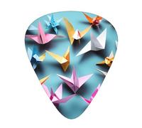 Origami Paper Cranes Stampa Organizer Scatola di Immagazzinaggio Spessore Differente Picks Chitarra Acustica