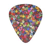Origami Paper Cranes StOlmx - Set di plettri per chitarra, design con stampa completa, 3 spessori disponibili