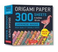 Origami Paper Japanese Washi Patterns 4 Inch 10cm: High Quality Double-Sided